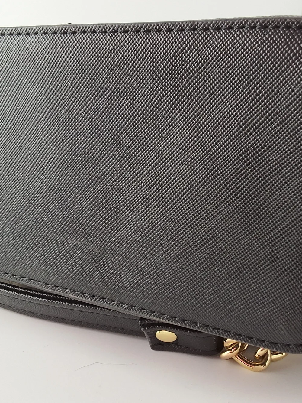 Vintage Betsey Johnson Black Saffiano Bow Dome Crossbody Bag